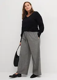 Pantalon palazzo aspect laine, bonprix