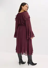 Chiffonkleid mit Volants, bonprix