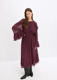 Chiffonkleid mit Volants, bonprix