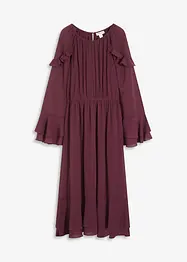 Chiffonkleid mit Volants, bonprix