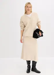 Gilet en grosse maille contenant de la laine, bonprix