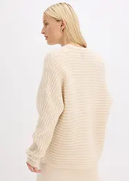 Gilet en grosse maille contenant de la laine, bonprix