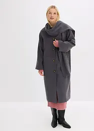 Oversize-Mantel aus softem Viskose-Mix mit zwei dezenten Nahttaschen, bonprix