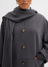 Manteau doux et oversize, viscose mélangée, bonprix