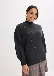 Pull à boutonnage asymétrique, bonprix