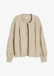 Gilet en maille torsadée, bonprix