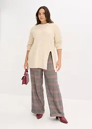 Pull long et fluide en viscose mélangée, bonprix