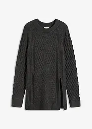 Longpullover aus fließendem Viskose-Mix, bonprix