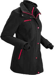 Veste longue en softshell extensible et déperlant, bonprix