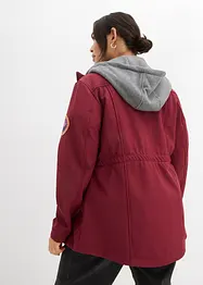 wasserabweisende Softshell-Longjacke, 2 in 1-Optik, bonprix