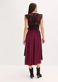 Dirndl mit Samt in Midilänge (2-tlg.Set), bonprix
