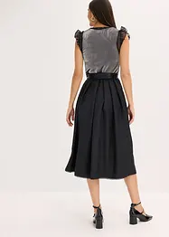 Dirndl mit Samt in Midilänge (2-tlg.Set), bonprix