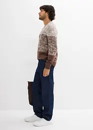 Feinstrickpullover mit Komfortschnitt und Baumwolle, bonprix