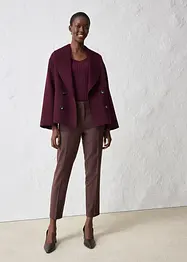Pantalon étroit en laine mélangée, bonprix