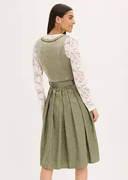 Dirndl mit Pailletten Schürze (2-tlg.Set), bonprix
