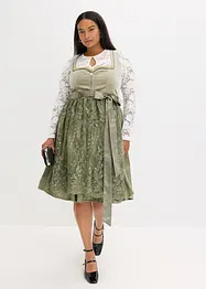 Dirndl mit Pailletten Schürze (2-tlg.Set), bonprix