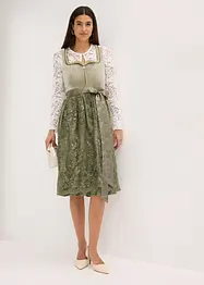 Dirndl mit Pailletten Schürze (2-tlg.Set), bonprix