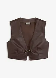 Gilet sans manches enduit, aspect vieilli, bonprix
