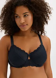 Soutien-gorge en polyamide brillant avec dentelle, bonprix