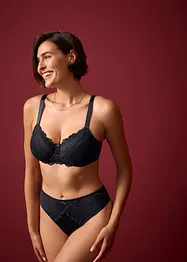 Soutien-gorge en polyamide brillant avec dentelle, bonprix