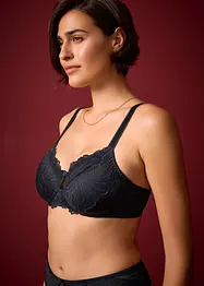 Soutien-gorge en polyamide brillant avec dentelle, bonprix