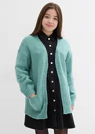 Gilet long en maille, bonprix
