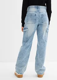 Jean baggy poches cargo, taille mi-haute, bonprix