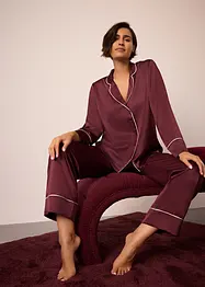 Pyjama tissé en satin, bonprix
