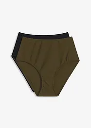 Lot de 2 bas de bikini taille haute, bonprix