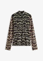 Langarmshirt aus softem Mesh, bonprix