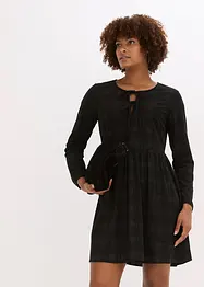 Kurzes Cord-Kleid mit Karomuster, bonprix