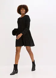 Kurzes Cord-Kleid mit Karomuster, bonprix