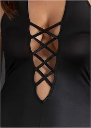 Nuisette sexy effet mouillé à dos nu, bonprix
