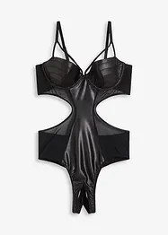 Stringbody ouvert mit Wetlook, bonprix