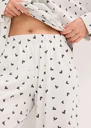 Oversized Pyjama mit Knopfleiste, bonprix