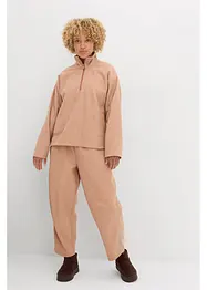 Pantalon barrel aspect laine, bonprix