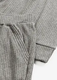 Loungewear Hausanzug aus weicher Rippe, oversized, bonprix
