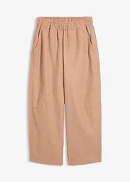 Pantalon barrel aspect laine, bonprix