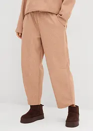 Pantalon barrel aspect laine, bonprix