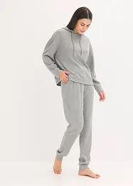 Loungewear Hausanzug aus weicher Rippe, oversized, bonprix