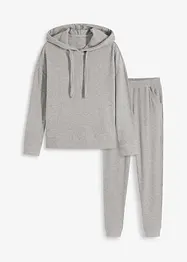 Loungewear Hausanzug aus weicher Rippe, oversized, bonprix
