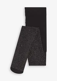 Transparente Strumpfhose mit Glitzermuster, 20 DEN, bonprix