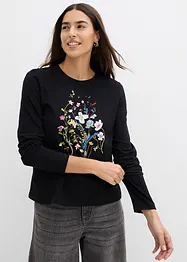 Langarmshirt aus purer Baumwolle, bonprix