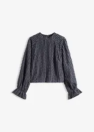 Bluse aus strukturiertem Material, bonprix