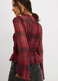 Blusenshirt mit Smokeinsatz, bonprix