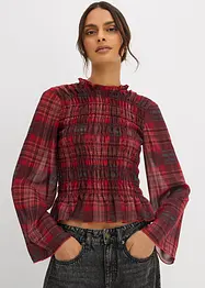 Blusenshirt mit Smokeinsatz, bonprix