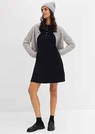 Rippkleid aus elastischem Baumwoll-Mix, bonprix