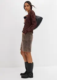 Langarmshirt mit Flockprint, bonprix