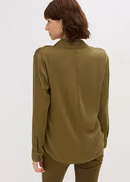 Hemdbluse aus fließendem Satin, bonprix