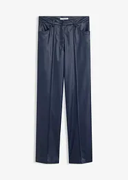 Pantalon large enduit avec passepoil, bonprix